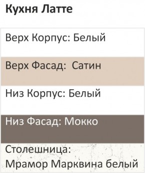 Кухонный гарнитур Латте 2000 (Стол. 26мм) в Добрянке - dobryanka.ok-mebel.com | фото 3