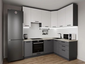Кухонный гарнитур Меренга 2200*1600 h950 (Стол. 26мм) в Добрянке - dobryanka.ok-mebel.com | фото