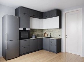Кухонный гарнитур Меренга 2200*1700 (Стол. 26мм) в Добрянке - dobryanka.ok-mebel.com | фото