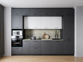 Кухонный гарнитур Меренга 3400 (Стол. 38мм) в Добрянке - dobryanka.ok-mebel.com | фото