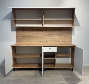 Кухонный гарнитур «Монако» 2.0 м Серия 2 МДФ с фрезеровкой (Дуб Золотой/Графит) в Добрянке - dobryanka.ok-mebel.com | фото 7