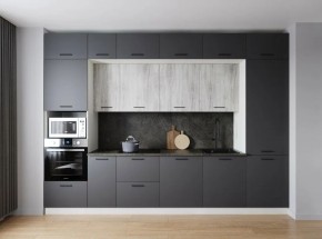 Кухонный гарнитур Санторини 3400 (Стол. 38мм) в Добрянке - dobryanka.ok-mebel.com | фото