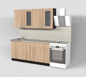 Кухня Симона Демо 1700 (Венга/Дуб Сонома) в Добрянке - dobryanka.ok-mebel.com | фото