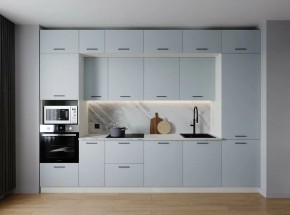 Кухонный гарнитур Смоки 3400 (Стол. 38мм) в Добрянке - dobryanka.ok-mebel.com | фото