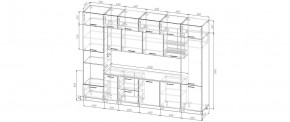 Кухонный гарнитур Смоки 3400 (Стол. 38мм) в Добрянке - dobryanka.ok-mebel.com | фото 2