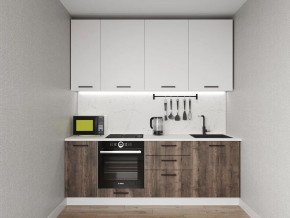 Кухонный гарнитур Старое Дерево 2200 h950 (Стол. 26мм) в Добрянке - dobryanka.ok-mebel.com | фото
