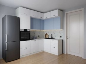 Кухонный гарнитур угловой Капри 2200*1700 (Стол. 38мм) в Добрянке - dobryanka.ok-mebel.com | фото