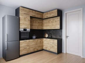 Кухонный гарнитур угловой Крафт 2200*1700 (Стол. 38мм) в Добрянке - dobryanka.ok-mebel.com | фото 2