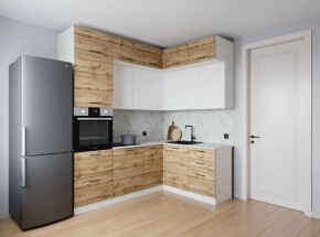 Кухонный гарнитур угловой Лада 2200*1700 (Стол. 26мм) в Добрянке - dobryanka.ok-mebel.com | фото