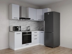 Кухонный гарнитур угловой Смоки 2200*1000 (Стол. 38 мм) в Добрянке - dobryanka.ok-mebel.com | фото
