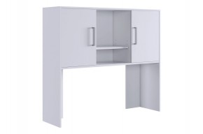 ЛАЙТ 2 Надстройка стола компьютерного (1200) белый в Добрянке - dobryanka.ok-mebel.com | фото