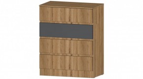 ЛЕНОРА Комод 4 ящика (графит) в Добрянке - dobryanka.ok-mebel.com | фото