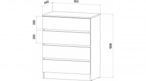 ЛЕНОРА Спальный гарнитур (модульный) графит в Добрянке - dobryanka.ok-mebel.com | фото 3