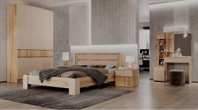 ЛЕНОРА Спальный гарнитур (модульный) кашемир в Добрянке - dobryanka.ok-mebel.com | фото