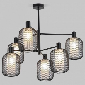 Люстра на штанге Eurosvet Voile 30191/6 черный в Добрянке - dobryanka.ok-mebel.com | фото