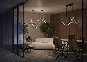 Люстра на штанге Maytoni Wabi MOD428PL-L27BK в Добрянке - dobryanka.ok-mebel.com | фото 6