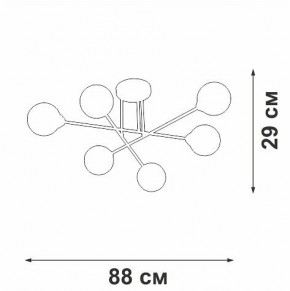 Люстра на штанге Vitaluce V3931 V3931-8/6PL в Добрянке - dobryanka.ok-mebel.com | фото 4
