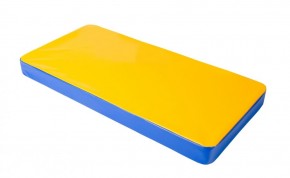 Мат гимнастический 1х0,5х0,08м цв. синий-желтый в Добрянке - dobryanka.ok-mebel.com | фото