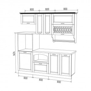 МИЛАНО Кухонный гарнитур 2,0 м Компоновка №3 в Добрянке - dobryanka.ok-mebel.com | фото 6