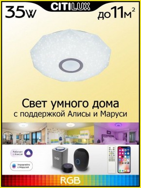 Накладной светильник Citilux Диамант Смарт CL713A30G в Добрянке - dobryanka.ok-mebel.com | фото 3