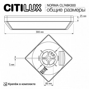 Накладной светильник Citilux Norma CL748K300 в Добрянке - dobryanka.ok-mebel.com | фото 7