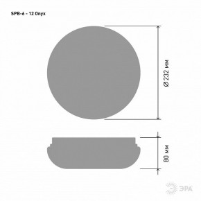 Накладной светильник Эра Классик SPB-6 - 12 Onyx в Добрянке - dobryanka.ok-mebel.com | фото 3
