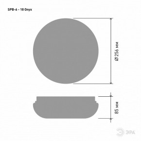 Накладной светильник Эра Классик SPB-6 - 18 Onyx в Добрянке - dobryanka.ok-mebel.com | фото 3