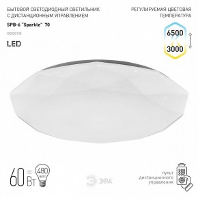 Накладной светильник Эра Классик SPB-6-70-RC Sparkle в Добрянке - dobryanka.ok-mebel.com | фото 2