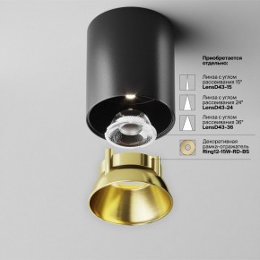 Накладной светильник Maytoni Alfa LED C064CL-12W4K-RD-B в Добрянке - dobryanka.ok-mebel.com | фото 3