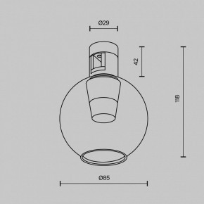 Накладной светильник Maytoni Bubble TR148-1-3W4K-BS в Добрянке - dobryanka.ok-mebel.com | фото 5