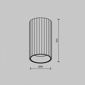 Накладной светильник Maytoni Calipso C106CL-01-GU10-B в Добрянке - dobryanka.ok-mebel.com | фото 6