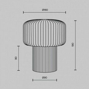 Настольная лампа декоративная Maytoni Omaggio MOD404TL-01GR в Добрянке - dobryanka.ok-mebel.com | фото 5