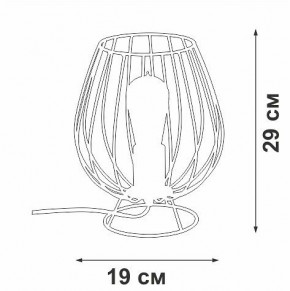 Настольная лампа декоративная Vitaluce V4296 V4296-0/1L в Добрянке - dobryanka.ok-mebel.com | фото 3