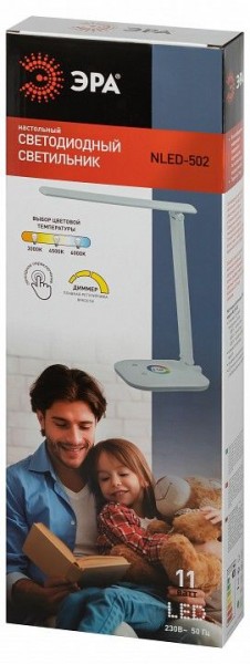 Настольная лампа офисная Эра  NLED-502-11W-W в Добрянке - dobryanka.ok-mebel.com | фото 6