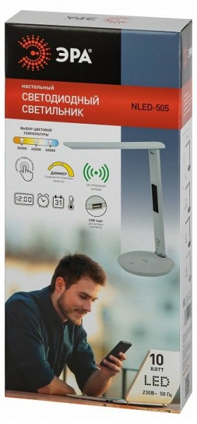Настольная лампа офисная Эра  NLED-505-10W-W в Добрянке - dobryanka.ok-mebel.com | фото 5