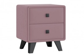 НИКОЛЬ Тумба узкая 2 ящика (розовый) в Добрянке - dobryanka.ok-mebel.com | фото