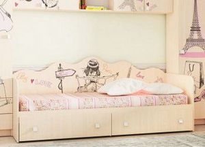 Кровать для детской КР24 Париж в Добрянке - dobryanka.ok-mebel.com | фото 2