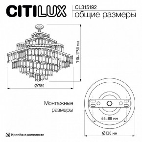 Подвесная люстра Citilux Naiad CL315192 в Добрянке - dobryanka.ok-mebel.com | фото 6