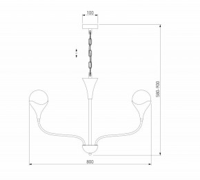 Подвесная люстра Eurosvet Calyx 60169/6 никель в Добрянке - dobryanka.ok-mebel.com | фото 3