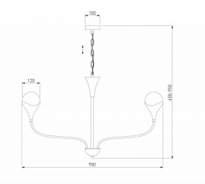 Подвесная люстра Eurosvet Calyx 60169/8 никель в Добрянке - dobryanka.ok-mebel.com | фото 3