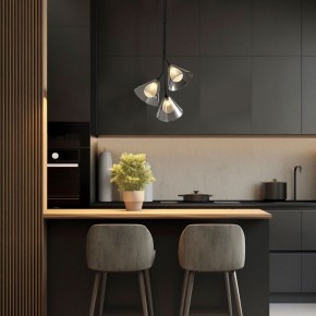 Подвесная люстра Eurosvet Enigma 70161/3 черный в Добрянке - dobryanka.ok-mebel.com | фото 3
