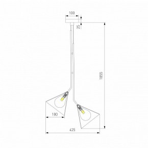 Подвесная люстра Eurosvet Enigma 70161/3 черный в Добрянке - dobryanka.ok-mebel.com | фото 4