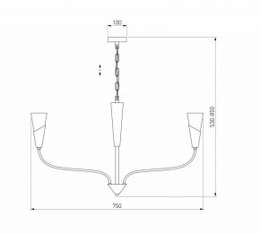 Подвесная люстра Eurosvet Rhyton 60167/6 латунь в Добрянке - dobryanka.ok-mebel.com | фото 5