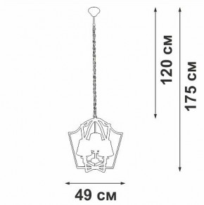 Подвесная люстра Vitaluce V4991 V4991-8/3 в Добрянке - dobryanka.ok-mebel.com | фото 3
