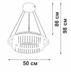 Подвесная люстра Vitaluce V54010 V54010-0/1S в Добрянке - dobryanka.ok-mebel.com | фото 6