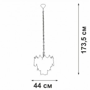 Подвесная люстра Vitaluce V5813 V5813-8/5 в Добрянке - dobryanka.ok-mebel.com | фото 3