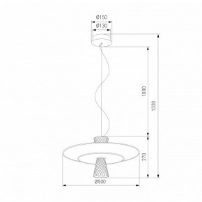 Подвесной светильник Eurosvet Titania 40029/1 LED белый в Добрянке - dobryanka.ok-mebel.com | фото 4