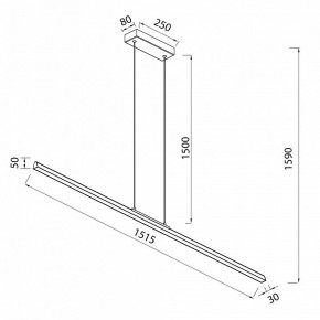 Подвесной светильник Mantra Lineal 8961 в Добрянке - dobryanka.ok-mebel.com | фото 3