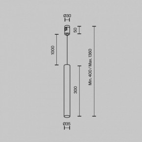 Подвесной светильник Maytoni Focus Led TR155-1-5W3K-BS в Добрянке - dobryanka.ok-mebel.com | фото 4