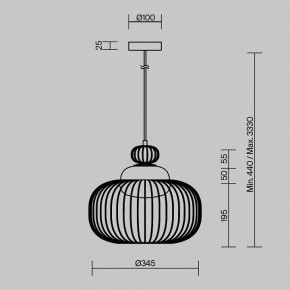 Подвесной светильник Maytoni Levitation MOD376PL-01G в Добрянке - dobryanka.ok-mebel.com | фото 5